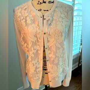 Ted Baker white cardigan